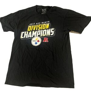 Pittsburgh Steelers Shirt Mens Medium Black 2017 Champions‎ Pro Line Fanatics